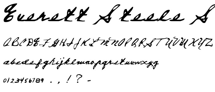 Everett Steele_s Hand font